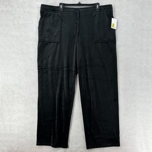 NWT‎ Westbound Velvet Pants Womens 2X Plush Velour Pull On Soft Comfy